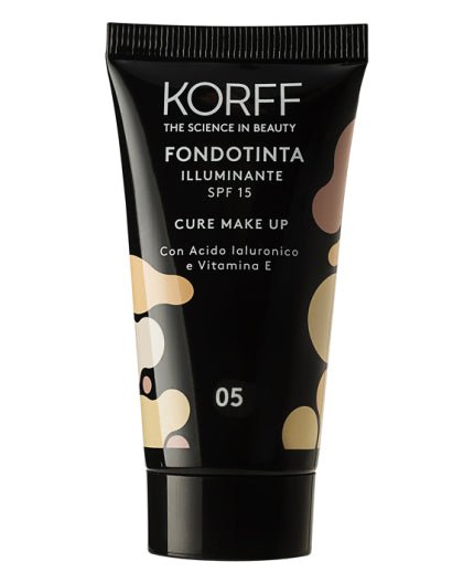 Korff Cure Make Up Fondotinta Illuminante effetto lifting con Acido Ialuronico e Vitamina E SPF15 30ml