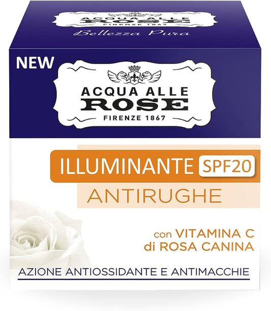 Acque alle Rose Antirughe Sensitive con Collagene Vegetale per Pelli Sensibili – Crema Viso Delicata - 100ml Profumeria