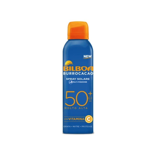 Bilboa Burrocacao BOV Spray Solare SPF50+ 150ml – Solare Idratante Nutriente Profumo Cacao - 100ml Profumeria