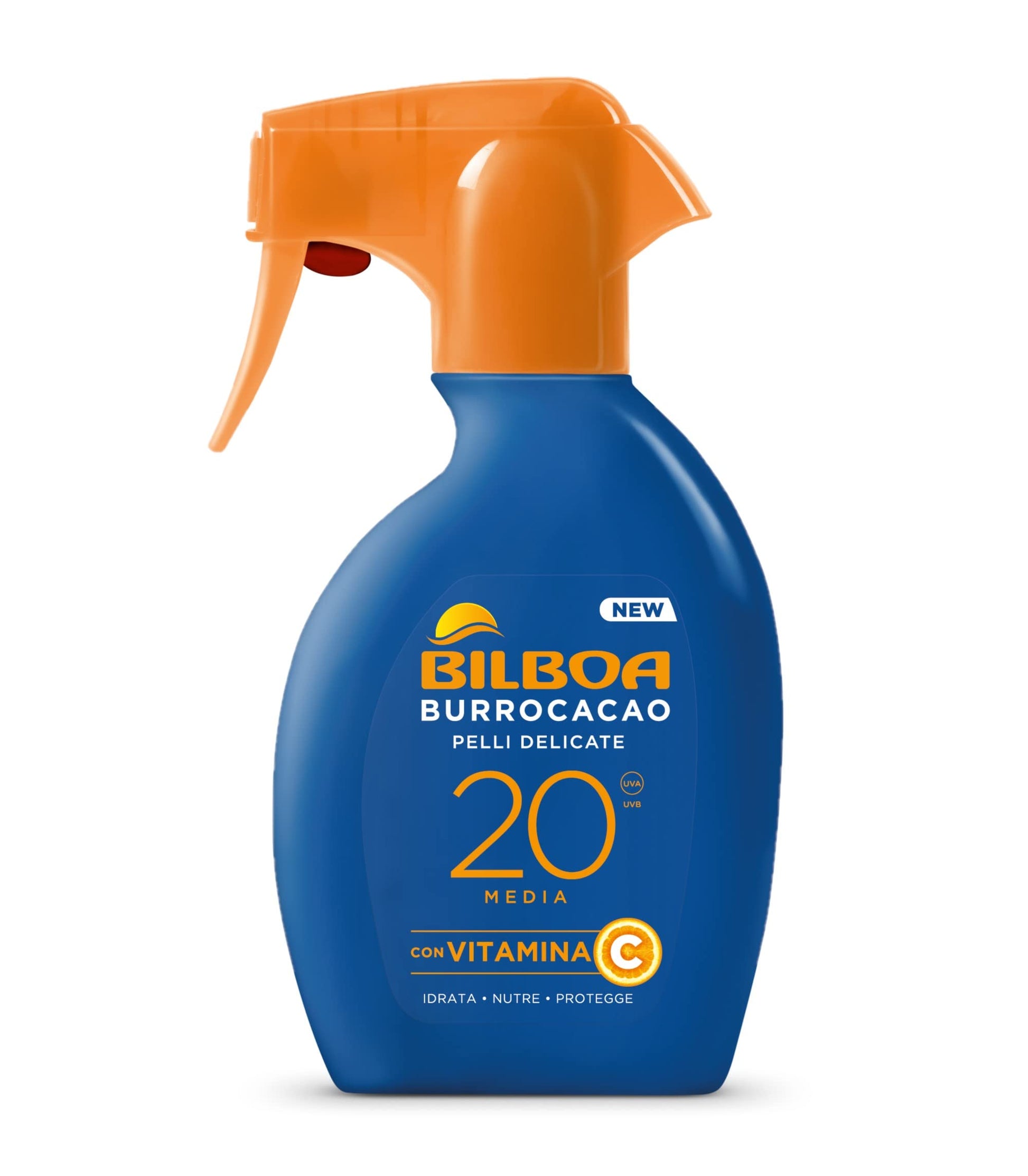 Bilboa Burrocacao Trigger Solare 200ml – Spray Solare Nutriente Profumo Cacao SPF20 SPF30 SPF50+ - 100ml Profumeria