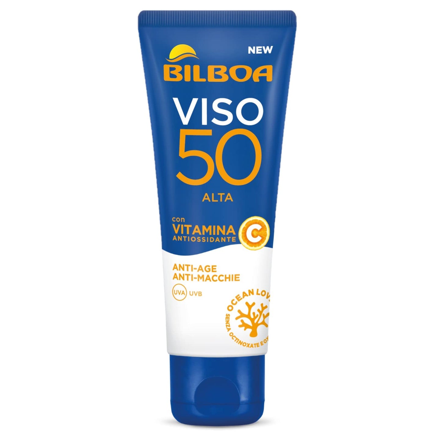 Bilboa Burrocacao Viso SPF50 50ml – Crema Solare Viso Nutriente Burro di Cacao Protezione Alta - 100ml Profumeria
