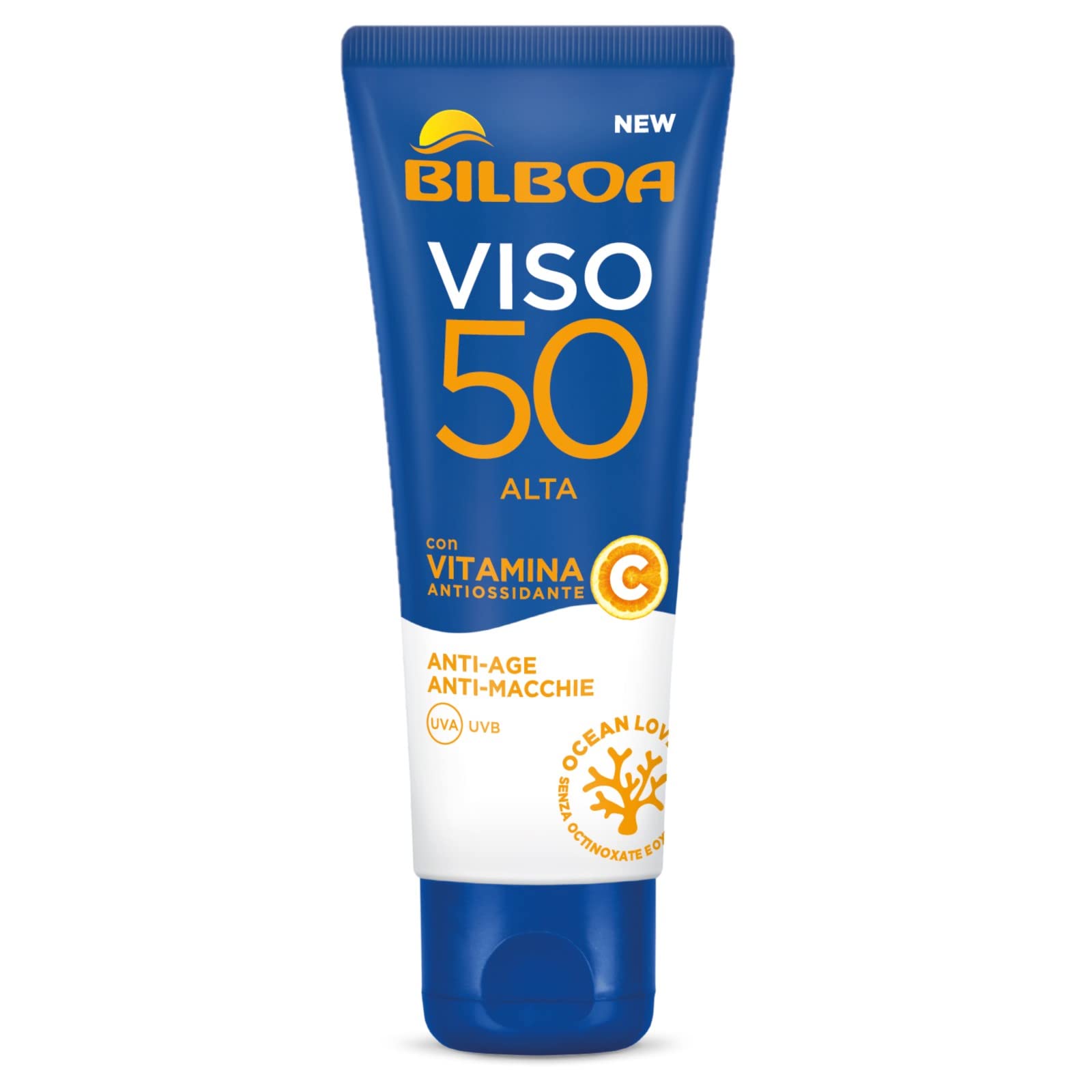 Bilboa Burrocacao Viso SPF50 50ml – Crema Solare Viso Nutriente Burro di Cacao Protezione Alta - 100ml Profumeria