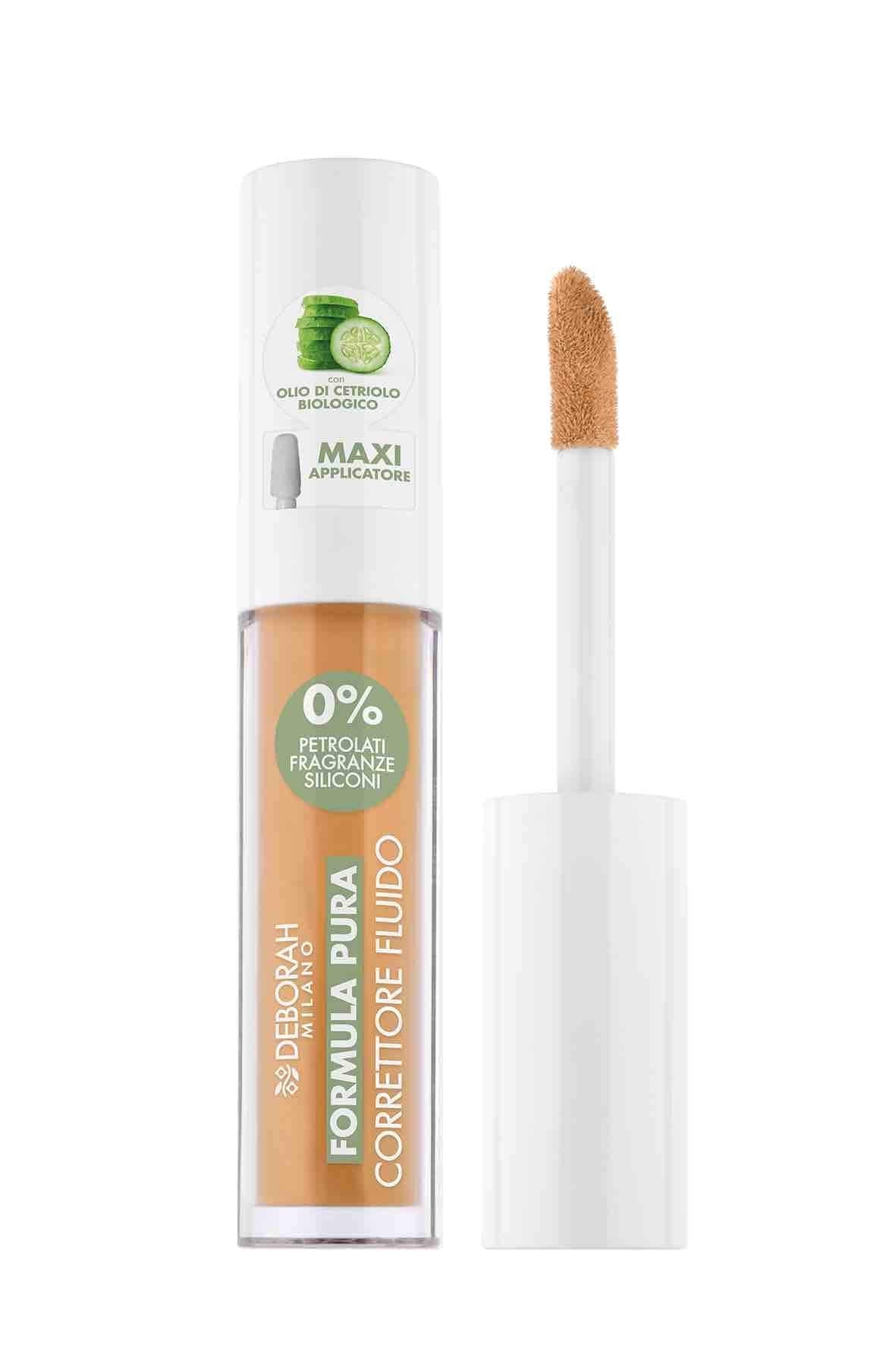 Deborah Formula Pura Correttore Fluido – Correttore Liquido Formula Naturale - 100ml Profumeria