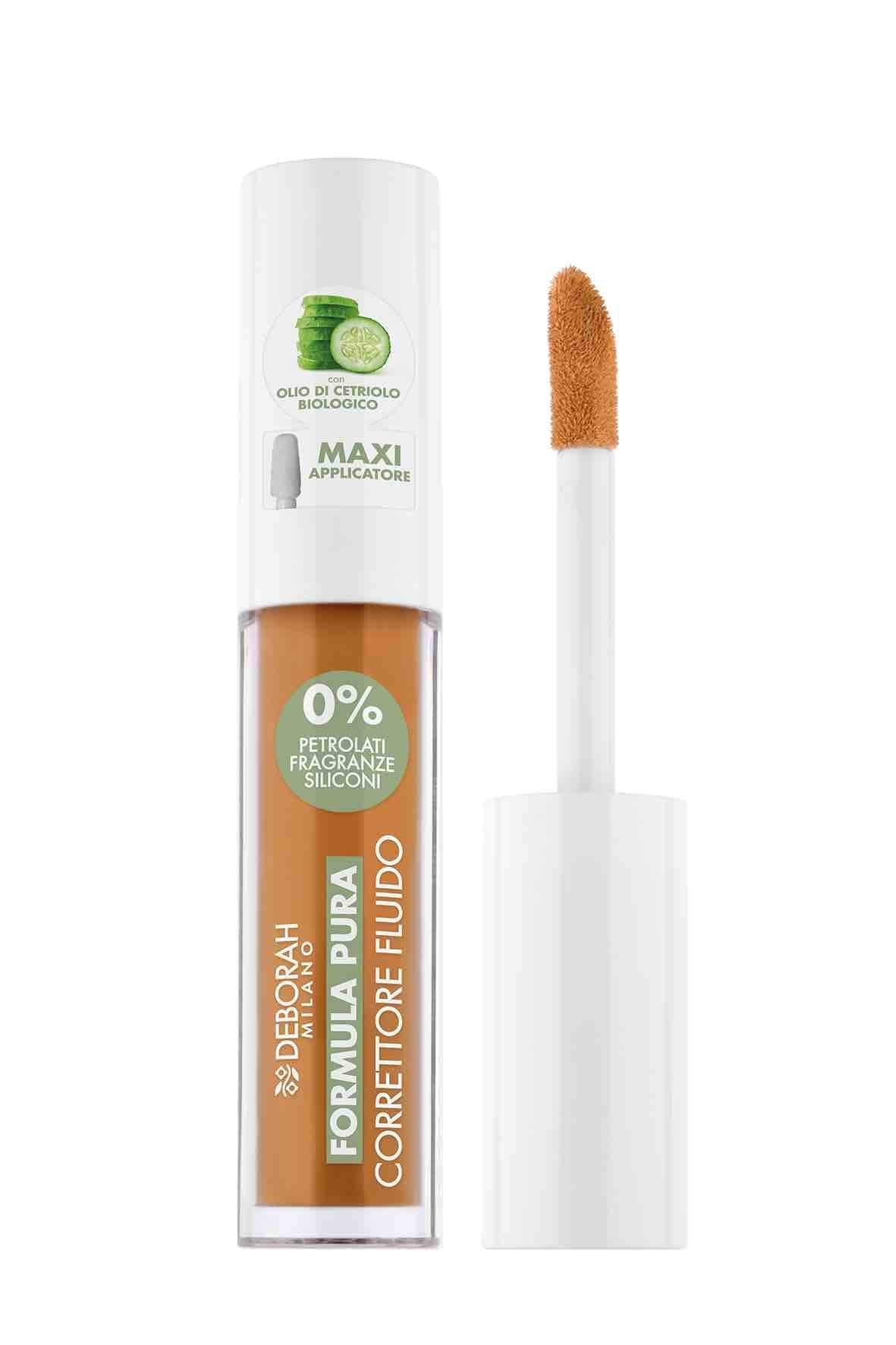 Deborah Formula Pura Correttore Fluido – Correttore Liquido Formula Naturale - 100ml Profumeria