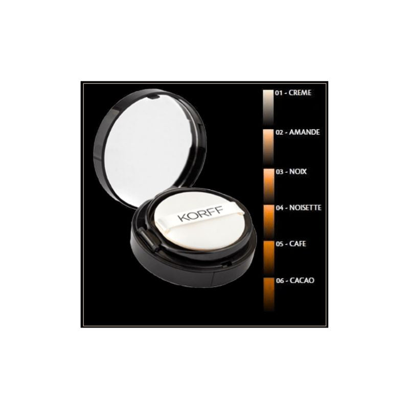 Fondotinta Cushion Korff SPF 25 12g con Acido Ialuronico – Effetto Idratante Soft Focus