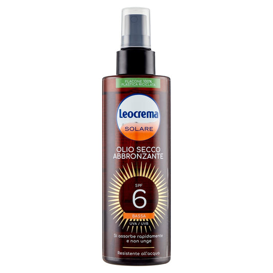 Leocrema Olio secco abbronzante spf6