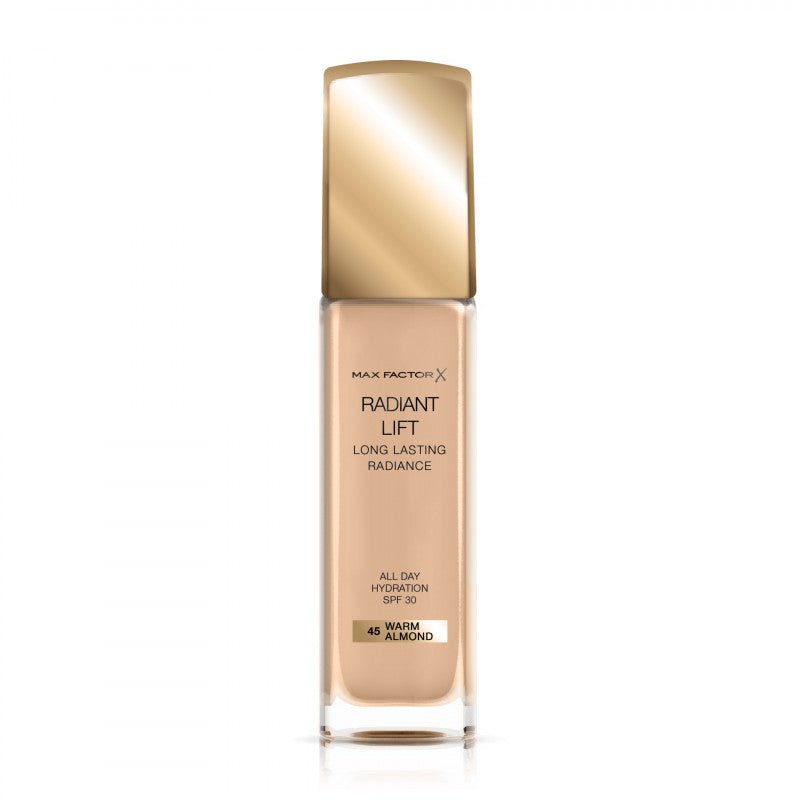 Max Factor Radiant Lift Long Lasting Radiance SPF30 30 ml – Fondotinta Lunga Durata Effetto Lifting - 100ml Profumeria