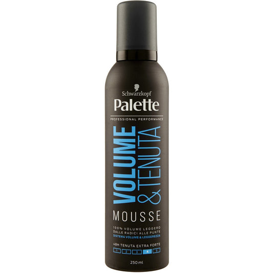 Testa Nera Palette Volume & Tenuta Mousse Extra Forte – Mousse Capelli Styling Professionale - 100ml Profumeria